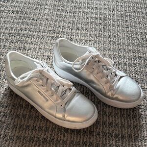 Cole Haan Women's Metallic Silver Sneakers